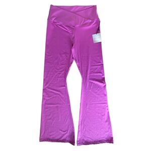 Happily Grey Junior's Wide Leg Yoga Leggings Size XL Purple